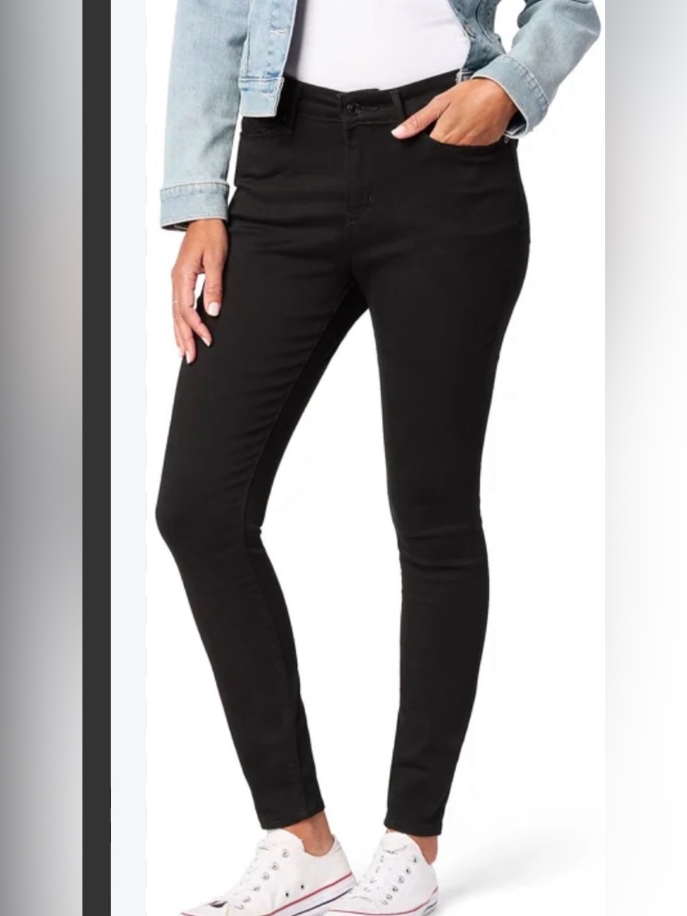 Lebis Black Skinny Jeans - modern rise